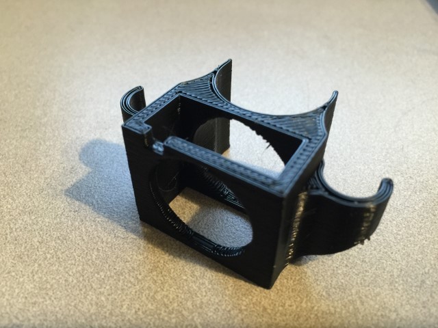 3D Printed Vizio Surround Speaker Mount for 3M Command Velcro Strips by  briankb