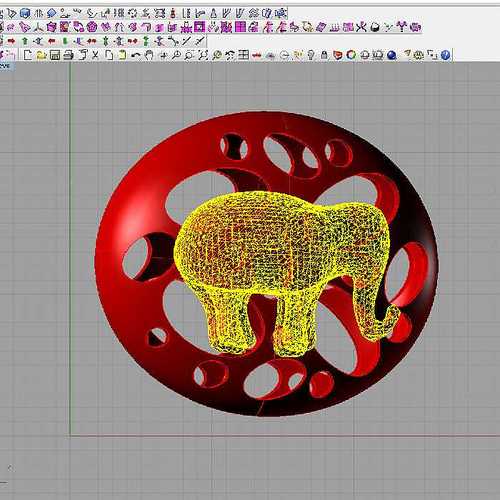 pebble elephant 3D Print 16010
