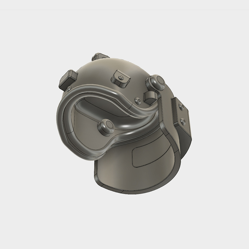 Helmet Rys-T Keyring Pendant 3D Print 160105
