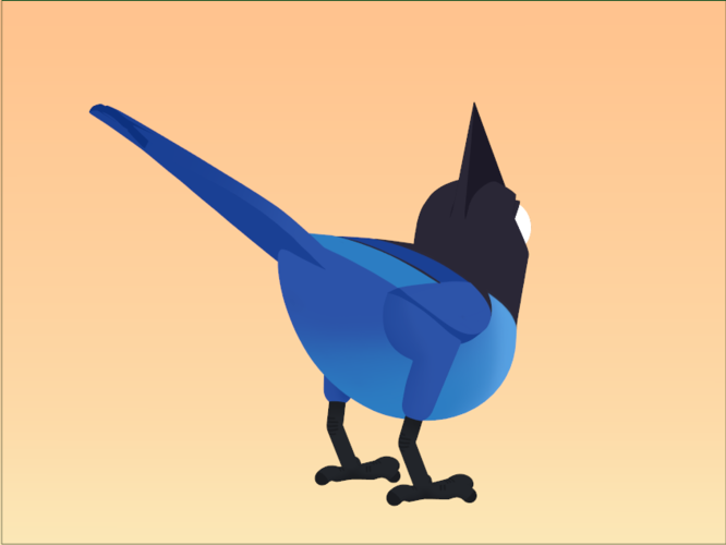 Steller's Jay 3D Print 160119