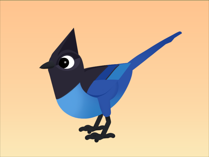 Steller's Jay 3D Print 160121