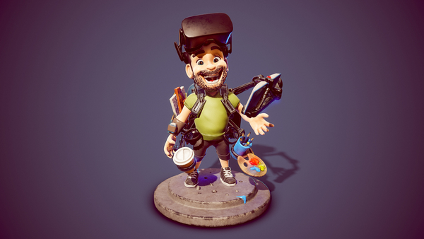 VR sculpted Avatar selfportrait
