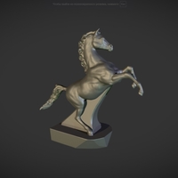 Horse figurine on the hood of a car - Thumbnail 3