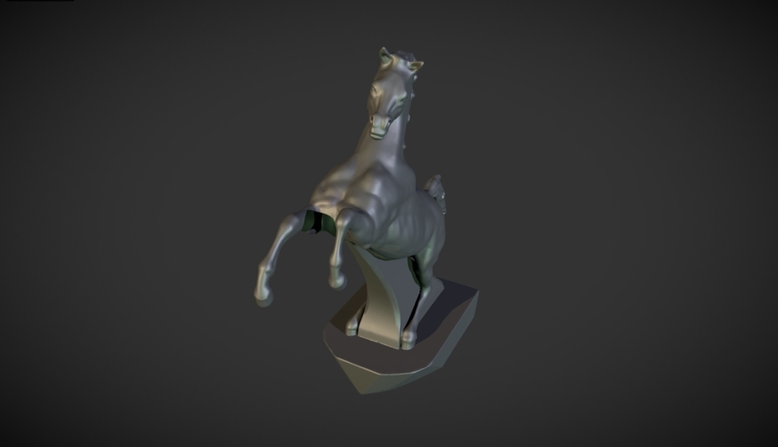 Horse figurine on the hood of a car 3D Print 160939
