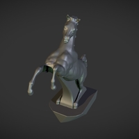 Horse figurine on the hood of a car - Thumbnail 4