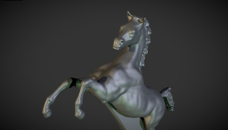 Horse figurine on the hood of a car 3D Print 160940