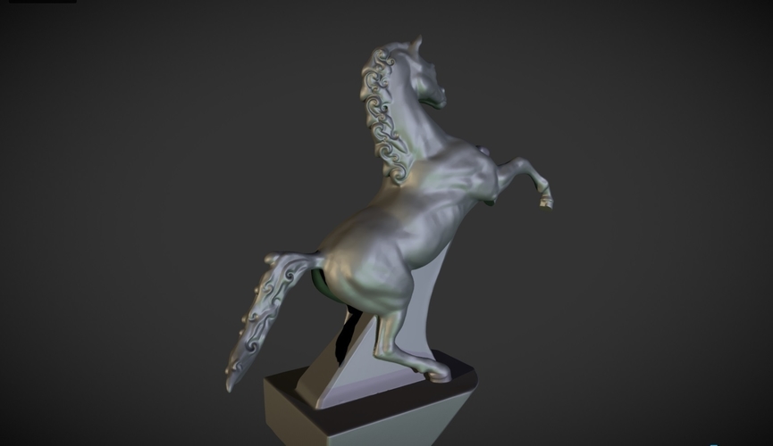 Horse figurine on the hood of a car 3D Print 160941