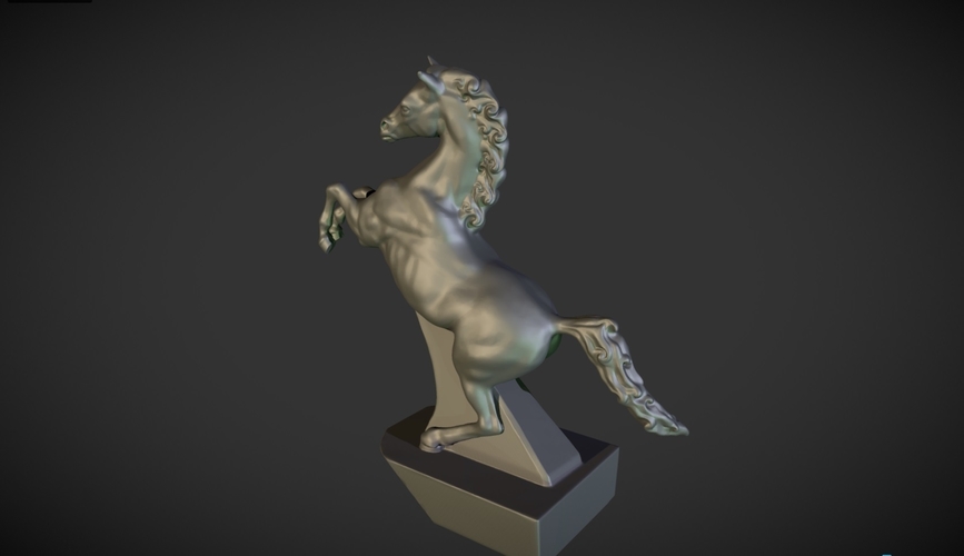 Horse figurine on the hood of a car 3D Print 160942