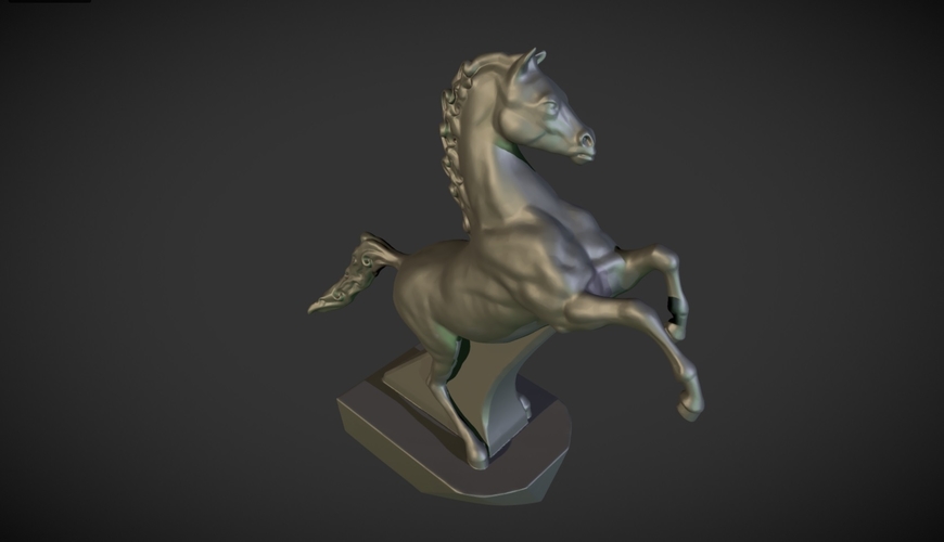 Horse figurine on the hood of a car 3D Print 160943