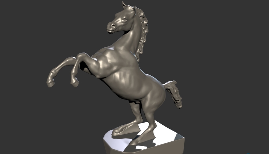 Horse figurine on the hood of a car 3D Print 160944
