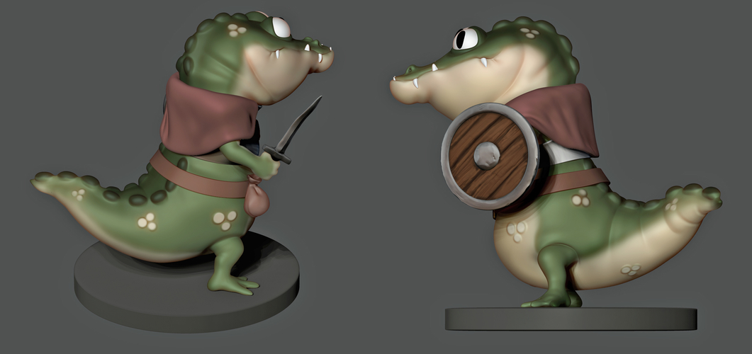 Croc Warrior 3D Print 160952