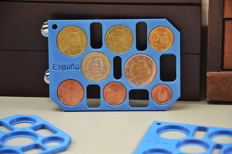 Euro collection with countries names and generator 3D Print 160993