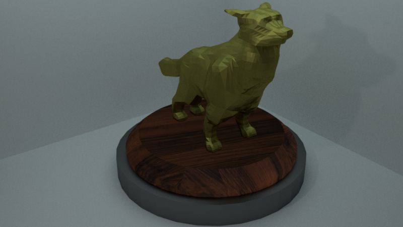Medium Poly Wolf