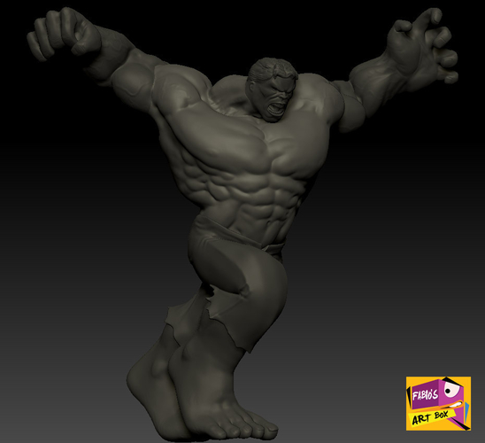 Hulk Statue 3D Print 161277