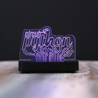 Small LED Acrylic Sign with NeoPixels and Circuit Python 3D Printing 161332
