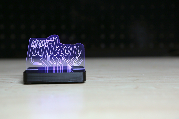 LED Acrylic Sign with NeoPixels and Circuit Python 3D Print 161334