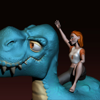 The T-rex girl - Thumbnail 1