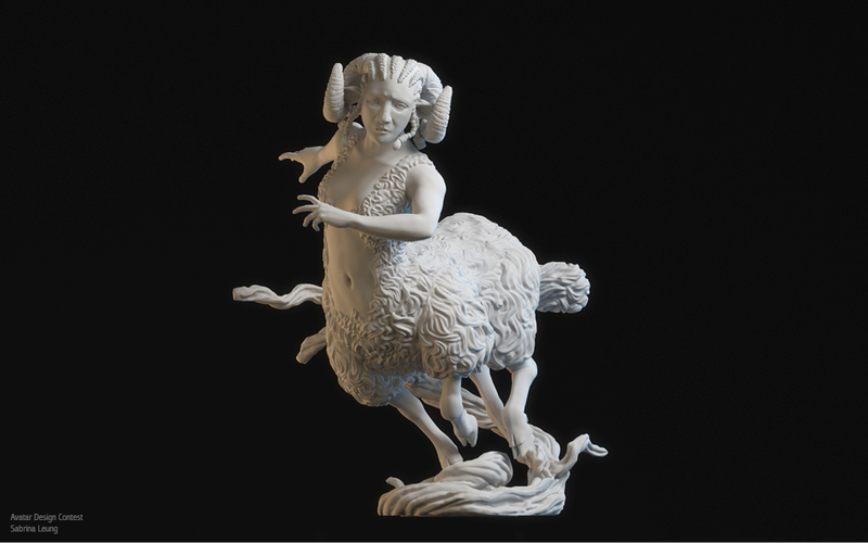 Sheep Centauroid 3D Print 161566