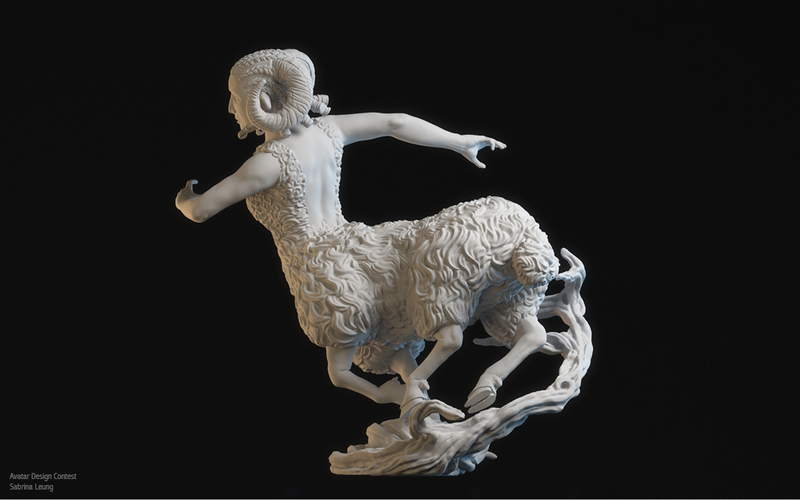 Sheep Centauroid 3D Print 161567