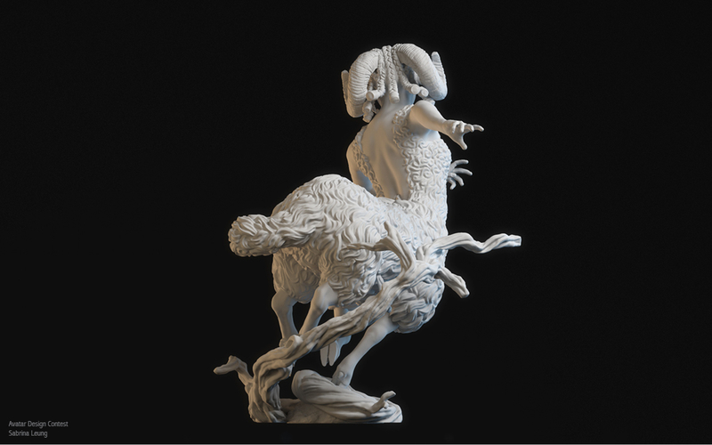Sheep Centauroid 3D Print 161568