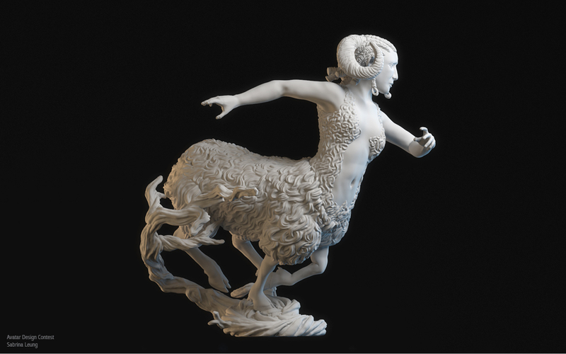 Sheep Centauroid 3D Print 161569