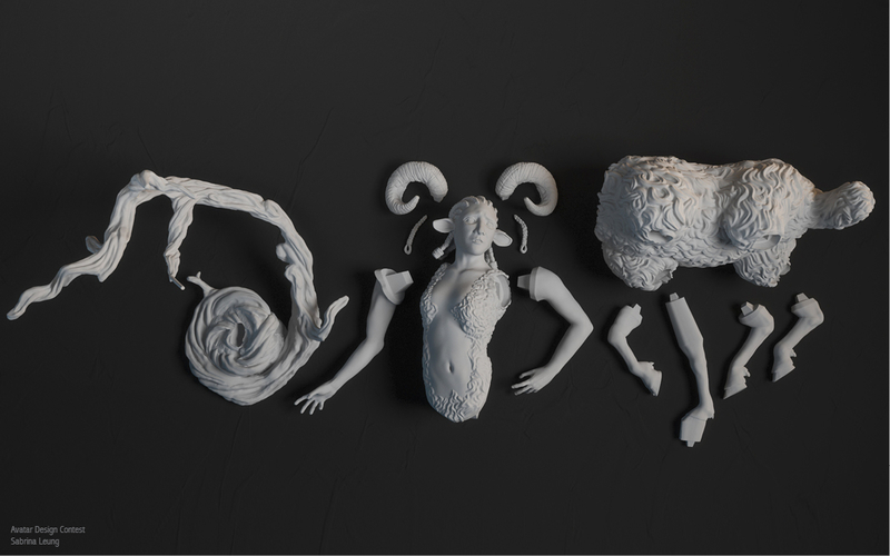 Sheep Centauroid 3D Print 161573