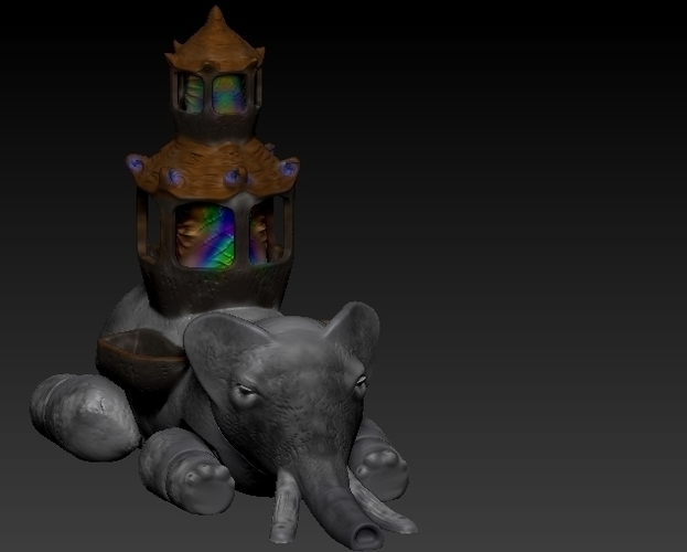 City Dream Elephant 3D Print 162140