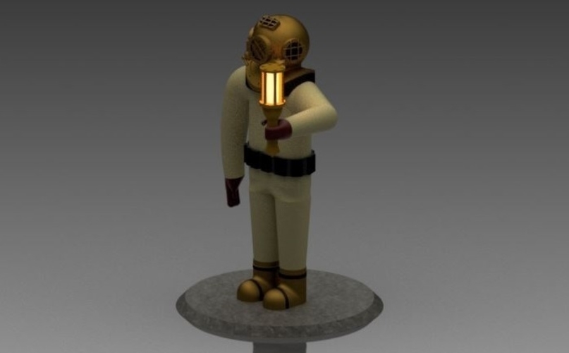 Antique Diver 3D Print 162209