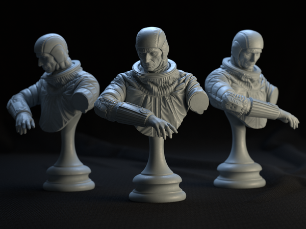 Medium Astronaut Bust 3D Printing 162248