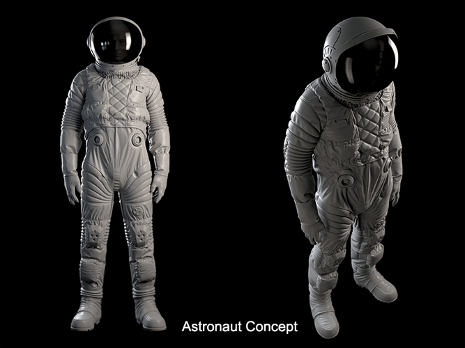 Astronaut Bust 3D Print 162280