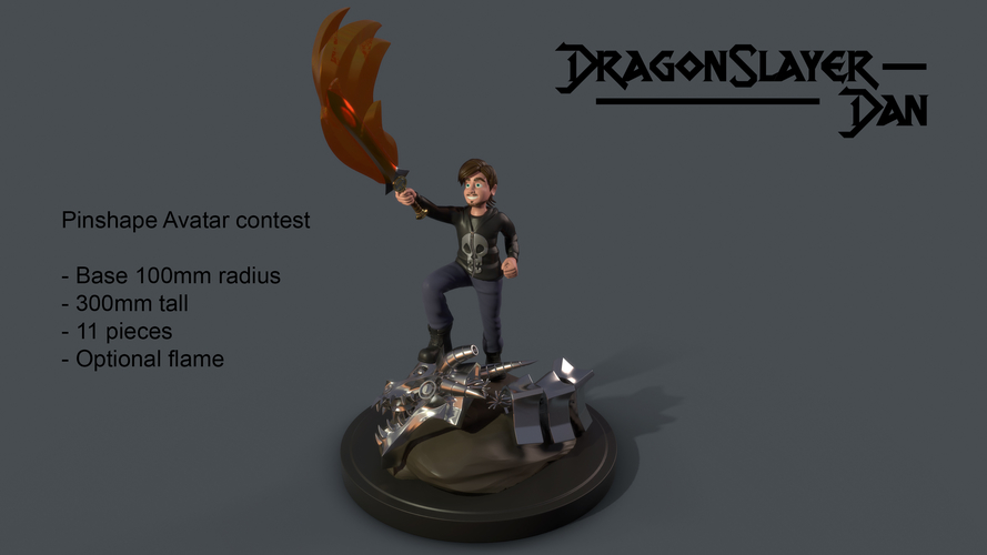 DragonSlayer Dan 3D Print 162287