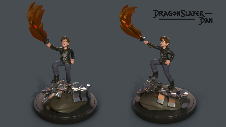 DragonSlayer Dan 3D Print 162288