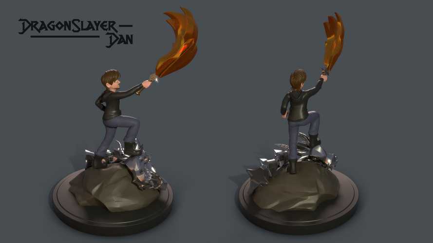 DragonSlayer Dan 3D Print 162289