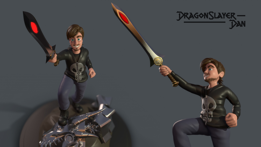 DragonSlayer Dan 3D Print 162291