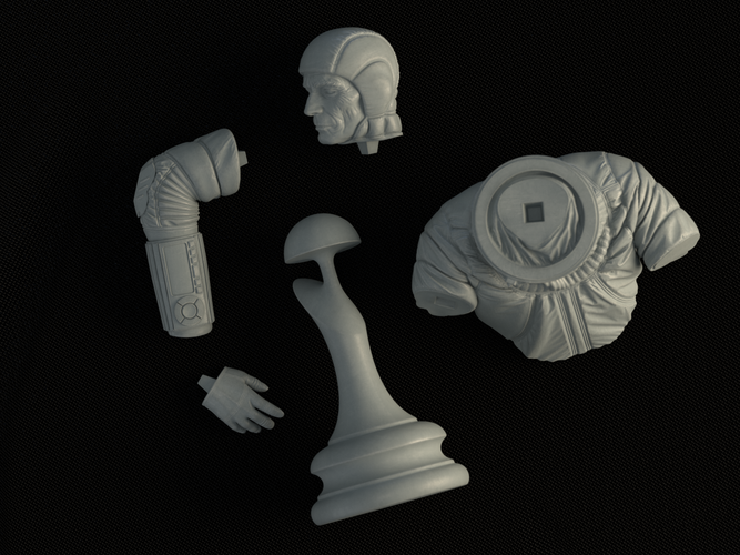 Astronaut Bust 3D Print 162309