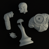 Astronaut Bust - Thumbnail 3