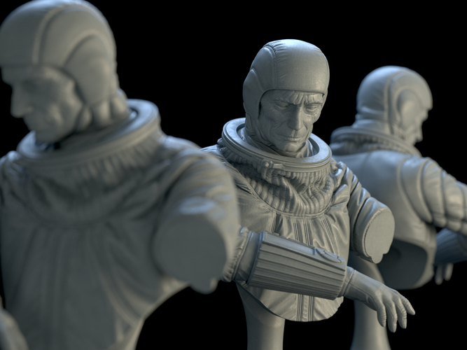 Astronaut Bust 3D Print 162395