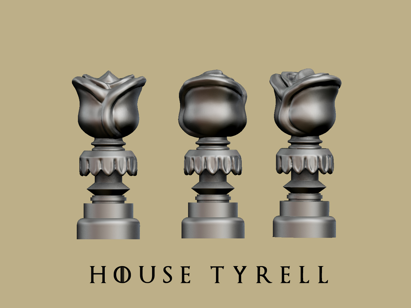 3D Printed Game of thrones - Tyrell marker by fabio_rizzo | Pinshape