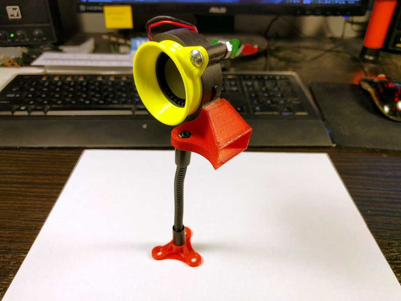 Snap fit 50mm blower nozzle with screw mount