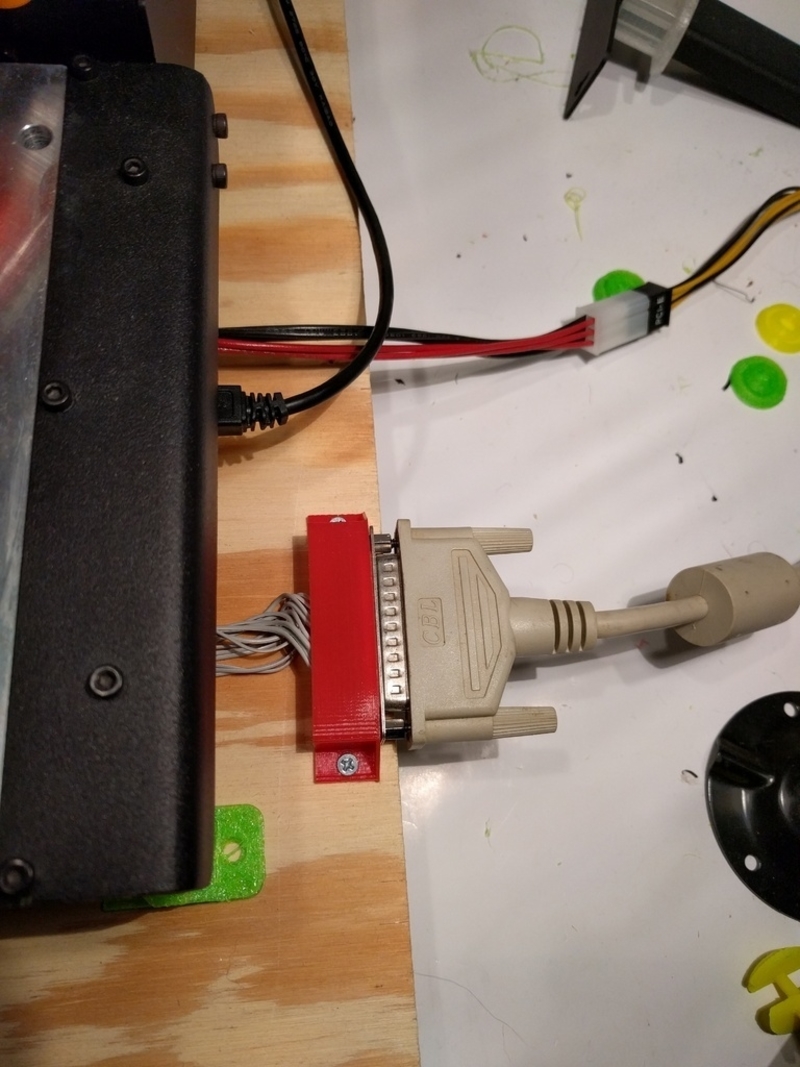 Half case for DB25 with screw down holes