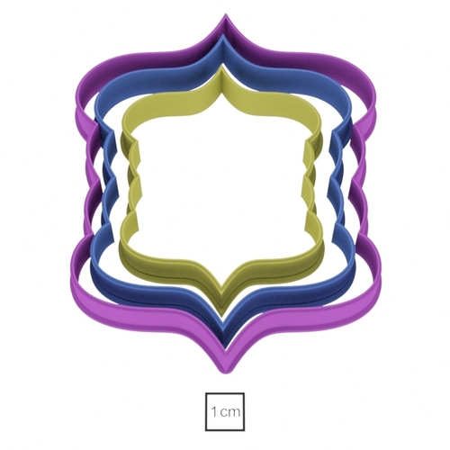 Set Plate 19 cookie cutter for professional
