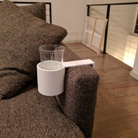 Small Customizable Couch Cup Holder 3D Printing 162811