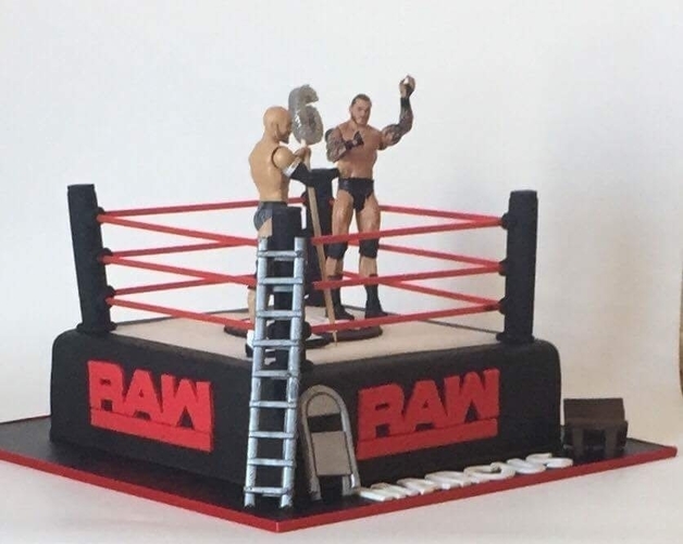RAW Wrestling Fondant / /Cookie Cutter 3D Print 162855