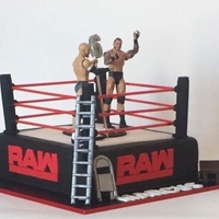 Small RAW Wrestling Fondant / /Cookie Cutter 3D Printing 162855