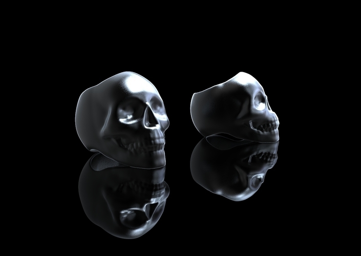 Skull Ring 3D Print 162916