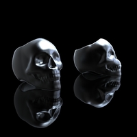 Small Skull Ring 3D Printing 162916