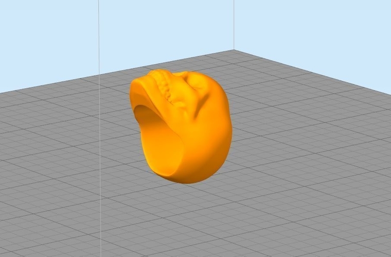 Skull Ring 3D Print 162917