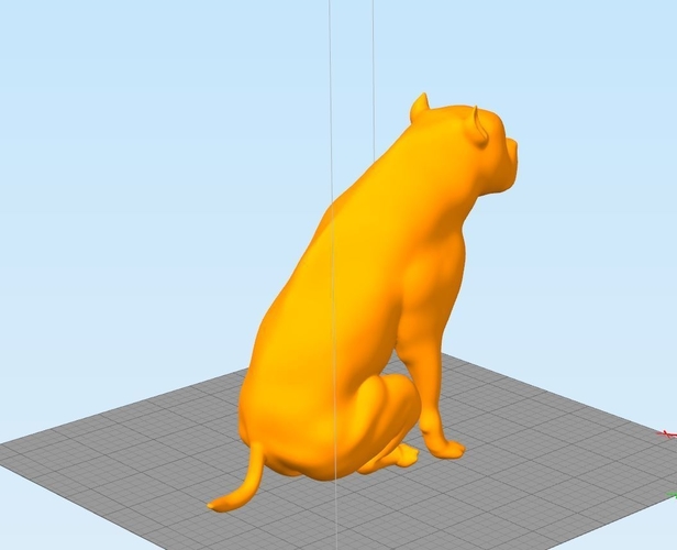 Pitbull - Behaved Pose 3D Print 162929