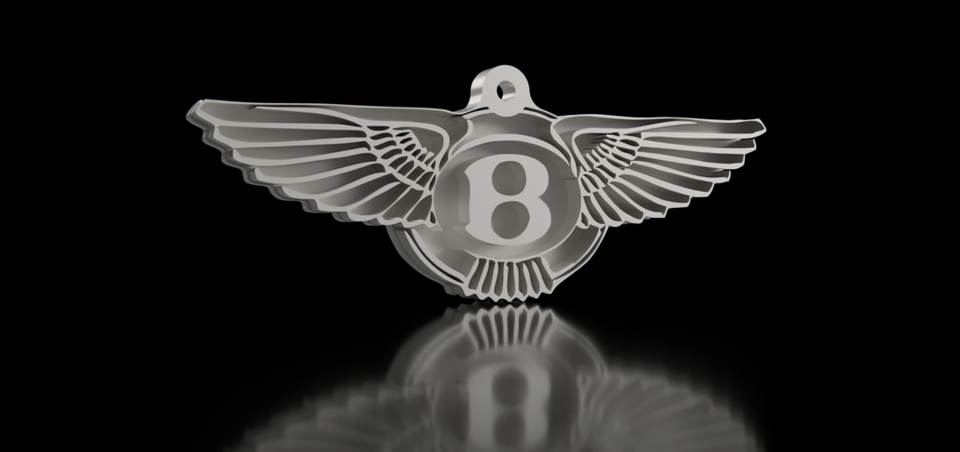 Bentley Keychain 3D Print 163044