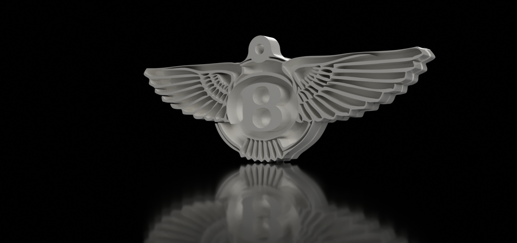 Bentley Keychain 3D Print 163045